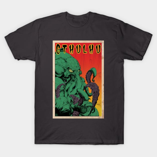 Vintage Cthulhu T-Shirt by John_Cebollero